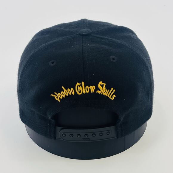 Vintage Voodoo Glow Skulls VGS Hat Cap SnapBack 90’s Black Gold - Picture 3 of 6